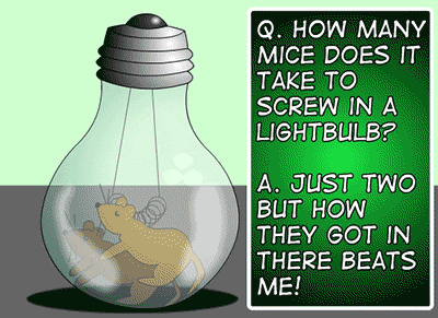 Funny how many mice does it take to screw in a lightbulb @PMSLweb.com