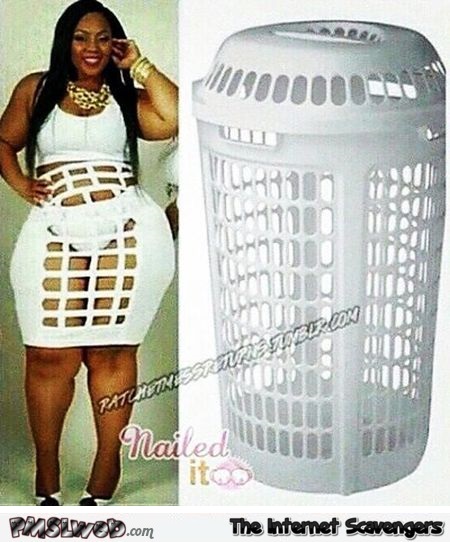 Funny dressing like a laundry basket nailed it @PMSLweb.com