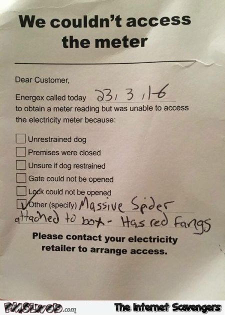 Funny we could not access the electricity meter note @PMSLweb.com