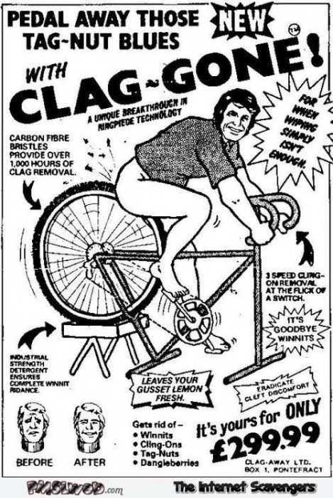 Funny clag gone advertising