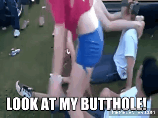 Look at my butthole funny gif – Riotous Hump day @PMSLweb.com