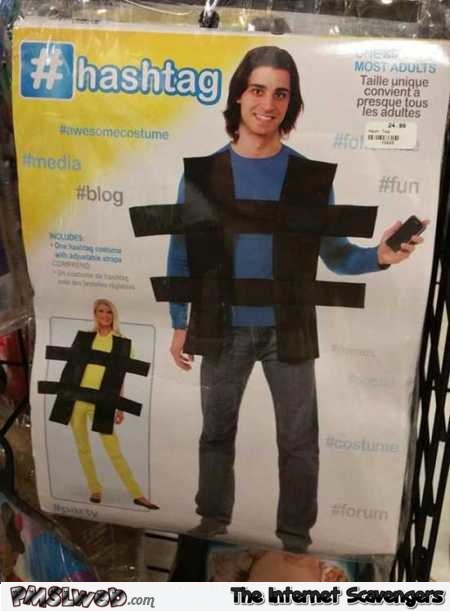WTF hashtag costume @PMSLweb.com