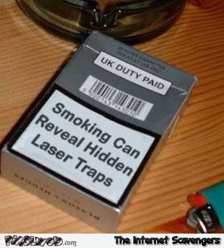 Funny UK smoking warning – British humour @PMSLweb.com