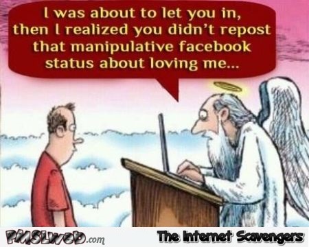 You didn’t share the manipulative facebook post funny cartoon @PMSLweb.com