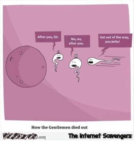 How gentlemen died out funny cartoon – Nutcase Monday @PMSLweb.com