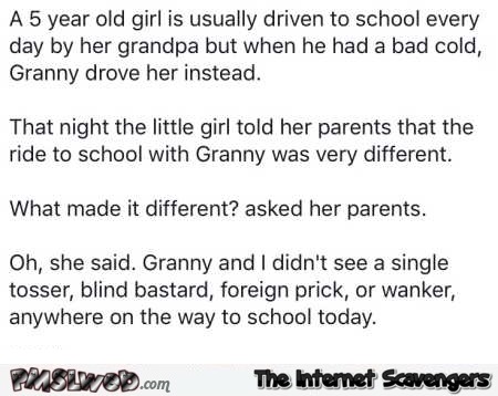 Granny versus grandpa joke – Saturday nonsense @PMSLweb.com