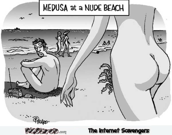 Medusa will turn you to stone funny cartoon @PMSLweb.com
