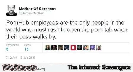 PornHub employees funny tweet @PMSLweb.com