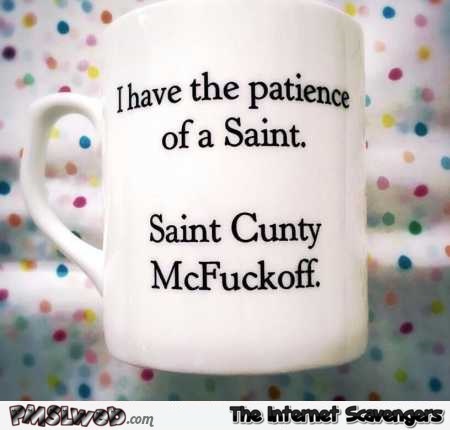 Funny sarcastic coffee mug � Wednesday craze @PMSLweb.com