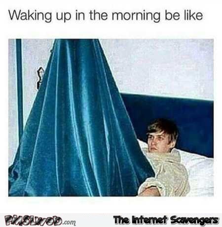 Waking up in the morning be like humor – Sardonic Hump day funnies @PMSLweb.com