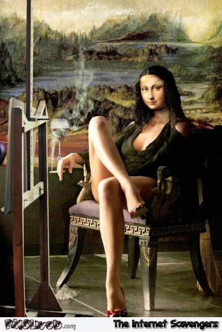 Sexy Mona Lisa painting @PMSLweb.com