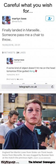 Funny British fan Euro 2016 tweet