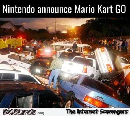 Mario kart Go humor @PMSLweb.com