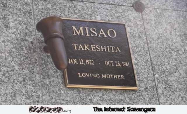 Funny Asian name tombstone – Tuesday PMSL @PMSLweb.com
