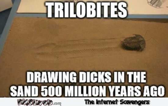 Funny trilobites meme @PMSLweb.com