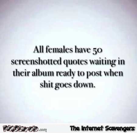 All females have 50 screenshotted quotes humor – Funny Hump day misconduct @PMSLweb.com