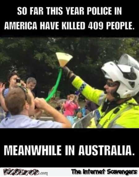 American versus Australian police humor – Tuesday PMSL @PMSLweb.com