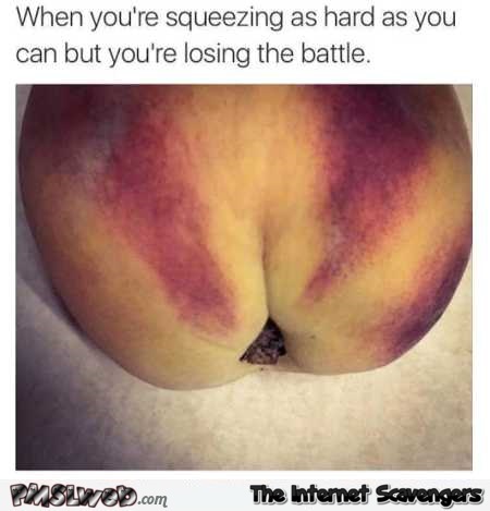 When you squeeze as hard as you can naughty fruit humor @PMSLweb.com