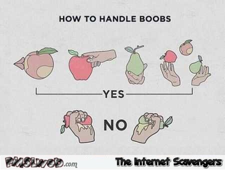 How to handle boobs humor @PMSLweb.com