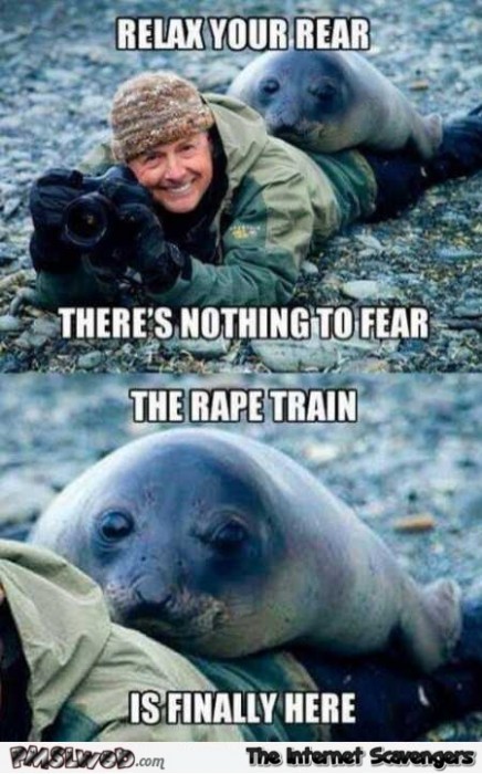 The rape train is here meme