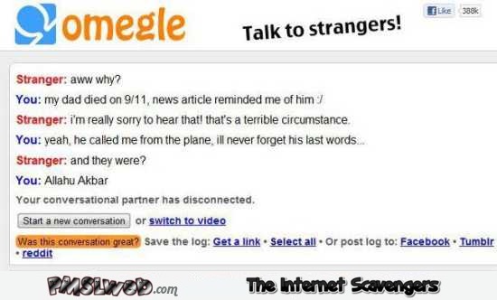 Funny Omegle 9/11 prank – Silly Wednesday picture collection @PMSLweb.com