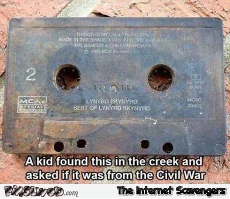 Civil war audio cassette meme @PMSLweb.com