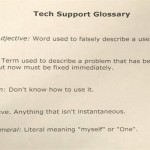 Funny tech support glossary – New week chuckles @PMSLweb.com