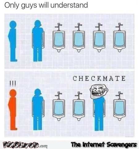 Funny trolling in the men’s bathroom