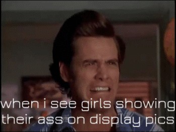 When I see girls showing their ass funny gif
