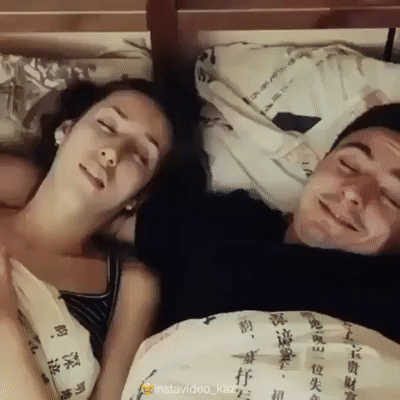 Waking up next to your girlfriend without makeup funny gif @PMSLweb.com