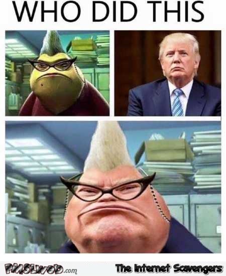 Funny Trump as Roz the slug @PMSLweb.com
