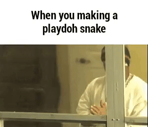 When you make a playdoh snake funny gif – Funny Friday mischief @PMSLweb.com