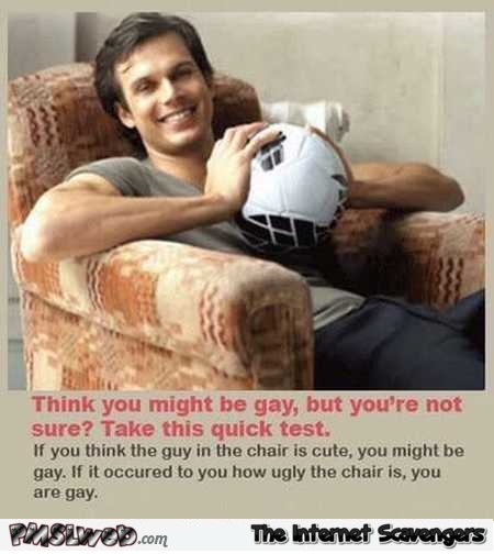 Funny are you gay test @PMSLweb.com
