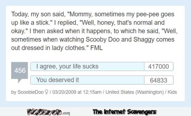 Funny Scooby doo FML – Weekend funniness @PMSLweb.com