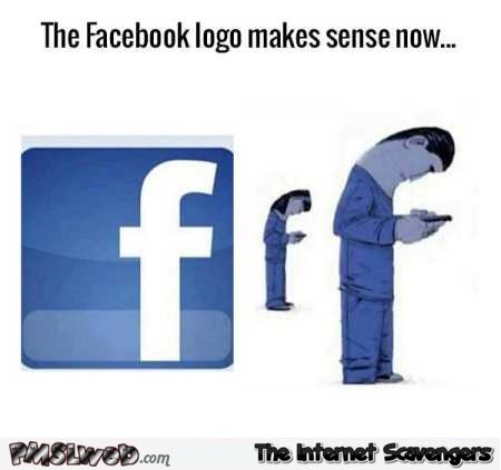 Funny Facebook logo explained @PMSLweb.com
