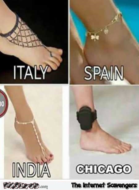 Foot jewelry around the world humor – Silly Tuesday pictures @PMSLweb.com