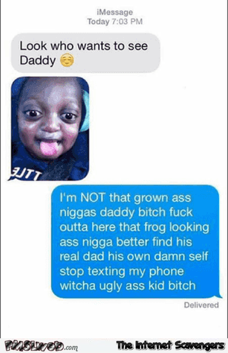 Baby wants to see his daddy funny text message @PMSLweb.com