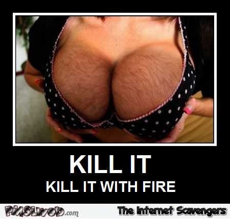 Funny hairy boobs demotivational picture – TGIF Picture Craze PMSLweb.com