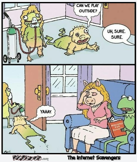 The sick truth about miss piggy and Kermit funny cartoon – Funny impertinent pictures @PMSLweb.com