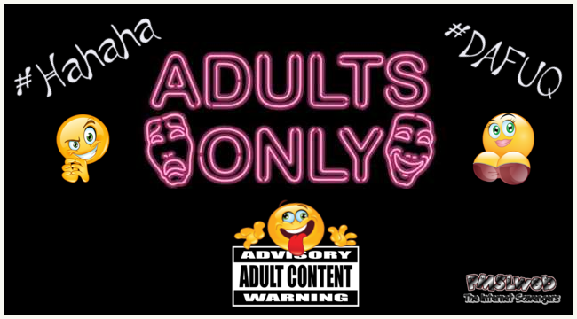 Adults only humor @PMSLweb.com