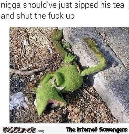 Kermit just should have minded his own business funny meme - Hilarious memes and pictures @PMSLweb.com