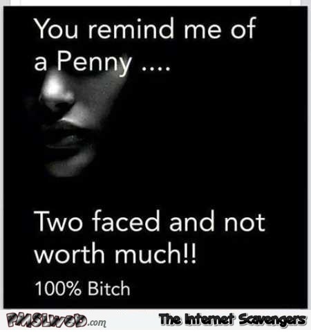 You remind me of a penny sarcastic quote – Tuesday LMAO @PMSLweb.com