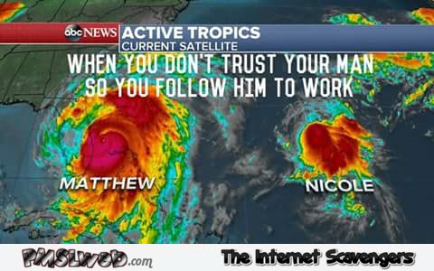 Funny hurricane Nicole meme @PMSLweb.com