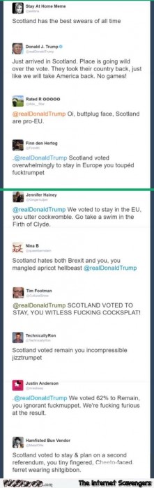 Scotland has the best swears of all time Trump humor