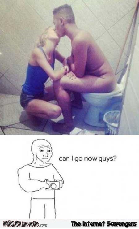 Loving couple in the toilet funny meme – Funny meme collection @PMSLweb.com
