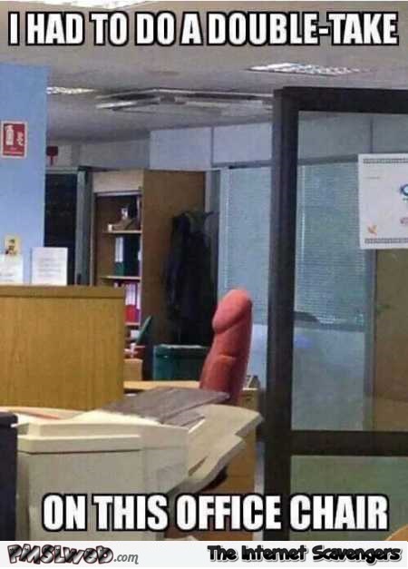 Funny office chair design fail