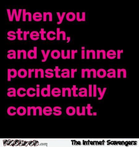Your inner porn star moan funny quote @PMSLweb.com