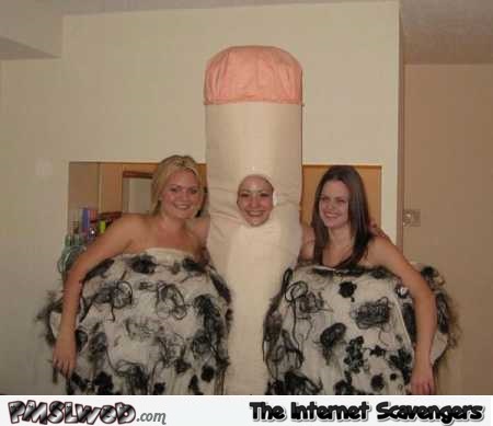 Funny penis and balls Halloween costume @PMSLweb.com