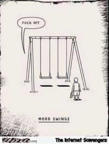 Mood swings funny cartoon @PMSLweb.com