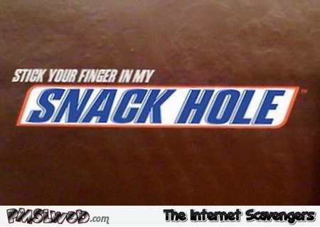 Funny snack hole snickers parody – Friday Shitz n Giggles @PMSLweb.com